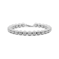 Sterling Silver 7.5"+1" Extender Ball Bracelet