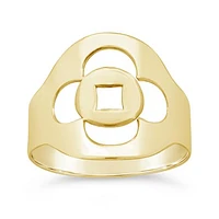 10K Yellow Gold Open Work Ring