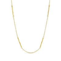 10K Yellow Gold 18" Diamond Cut Mirror Chain