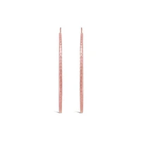 10K Rose Gold 40mm Flexible Hoop Earrings