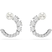 Swarovski Matrix Hoop Studs