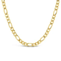 10K Yellow Gold 22" 4.5mm Figaro Chain