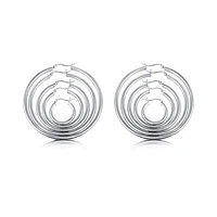 Sterling Silver Classic Hoop Box Set of 5