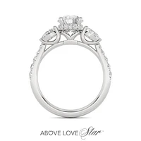 Above Love Lab Grown 1.79CTW Diamond Bridal Ring in 18K White Gold