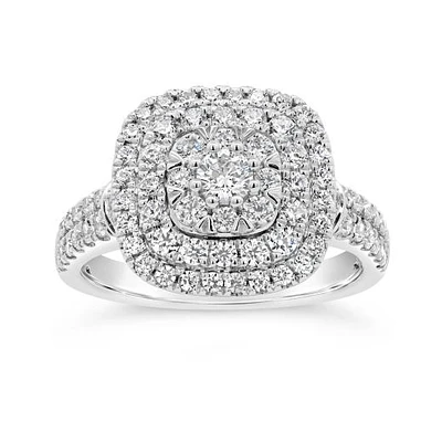 New Brilliance Lab Grown 1.29CTW Diamond Fashion Ring in 10K White Gold
