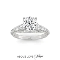 Above Love Lab Grown 2.00CTW Diamond Bridal Ring in 18K White Gold