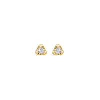 Diamond Stud Earrings in 10K Yellow Gold