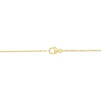 Radiant Universe Diamond Moon Pendant in 10K Yellow Gold
