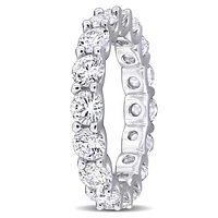 JULIANNA B Sterling Silver Created White Sapphire Eternity Ring