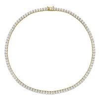 Julianna B Yellow Plated Sterling Silver Created White Sapphire Set