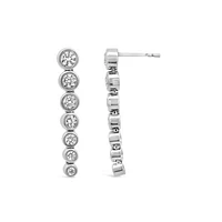 New Brilliance Lab Grown 0.95CTW Diamond Fashion Drop Earrings in 10K White Gold