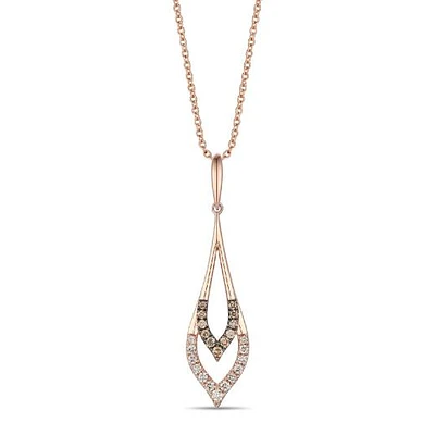 Le Vian 14K Strawberry Gold 0.28CTW Diamond Pendant