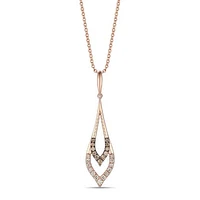 Le Vian 14K Strawberry Gold 0.28CTW Diamond Pendant