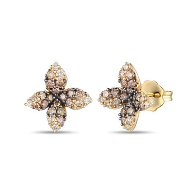 Le Vian 14K Honey Gold 0.58CTW Chocolate Ombre Diamond Earrings