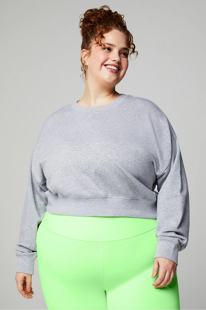 Year Round Terry Cropped Sweatshirt