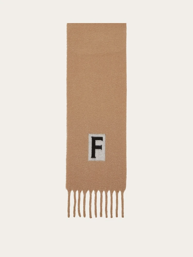 Scarf with jacquard detailing