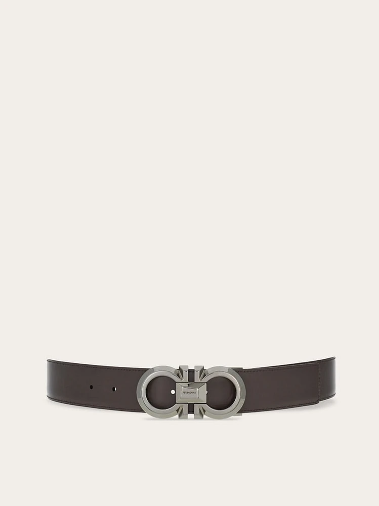 Reversible and adjustable Gancini belt