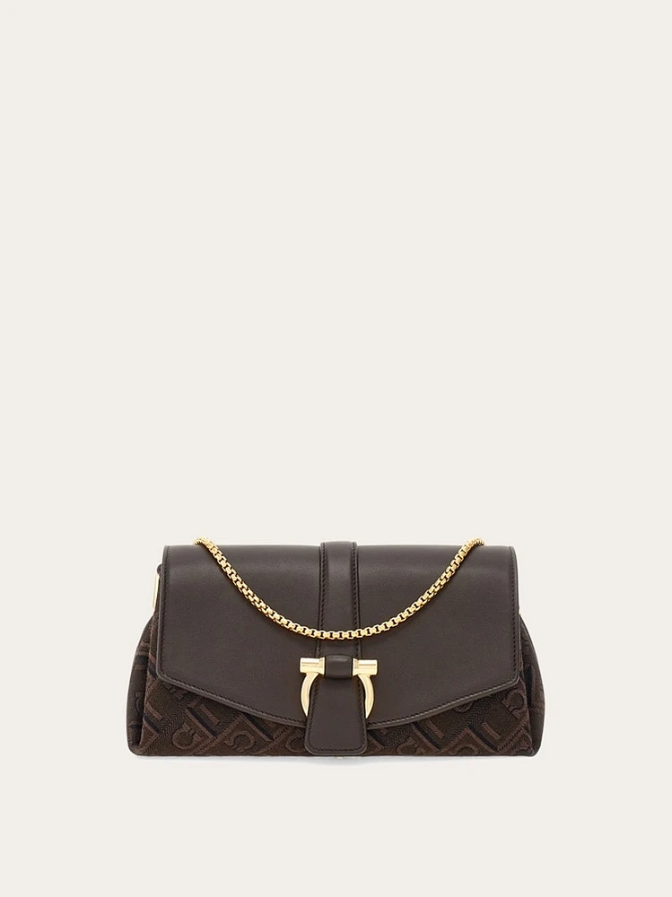 Ferragamo Monogram front flap crossbody bag (XS)
