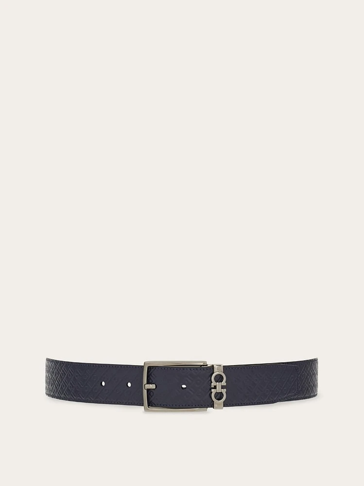 Reversible and adjustable Gancini belt