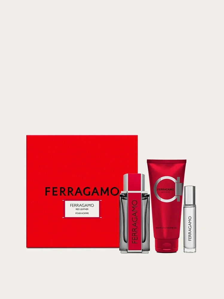 Ferragamo Red Leather - Holiday Gift Set