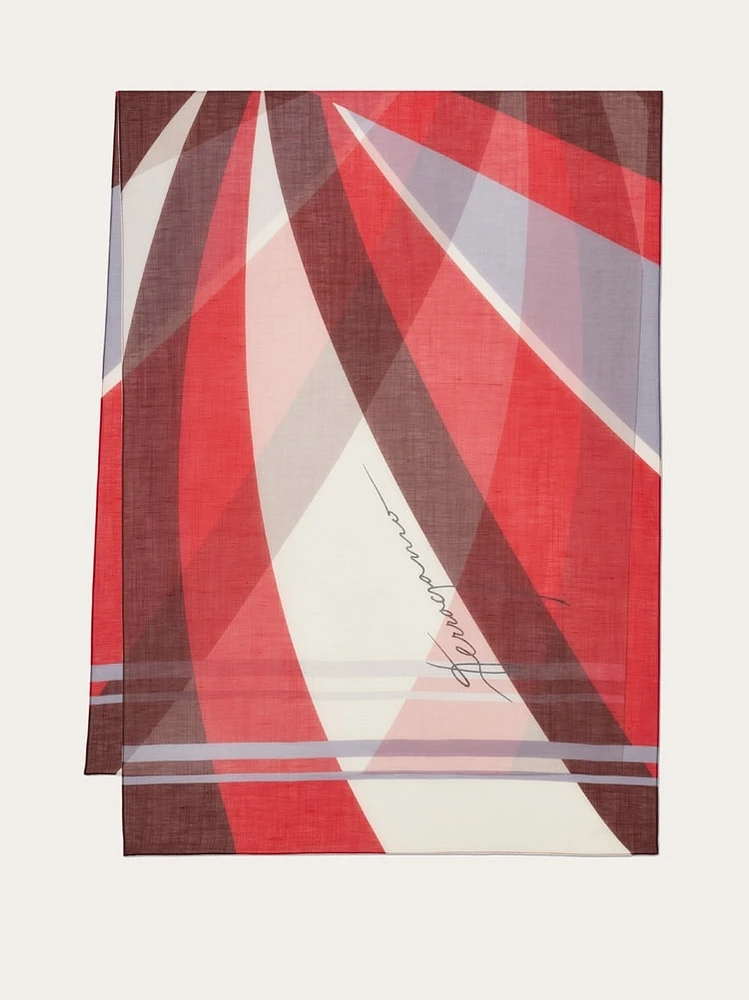 Linen blend stole