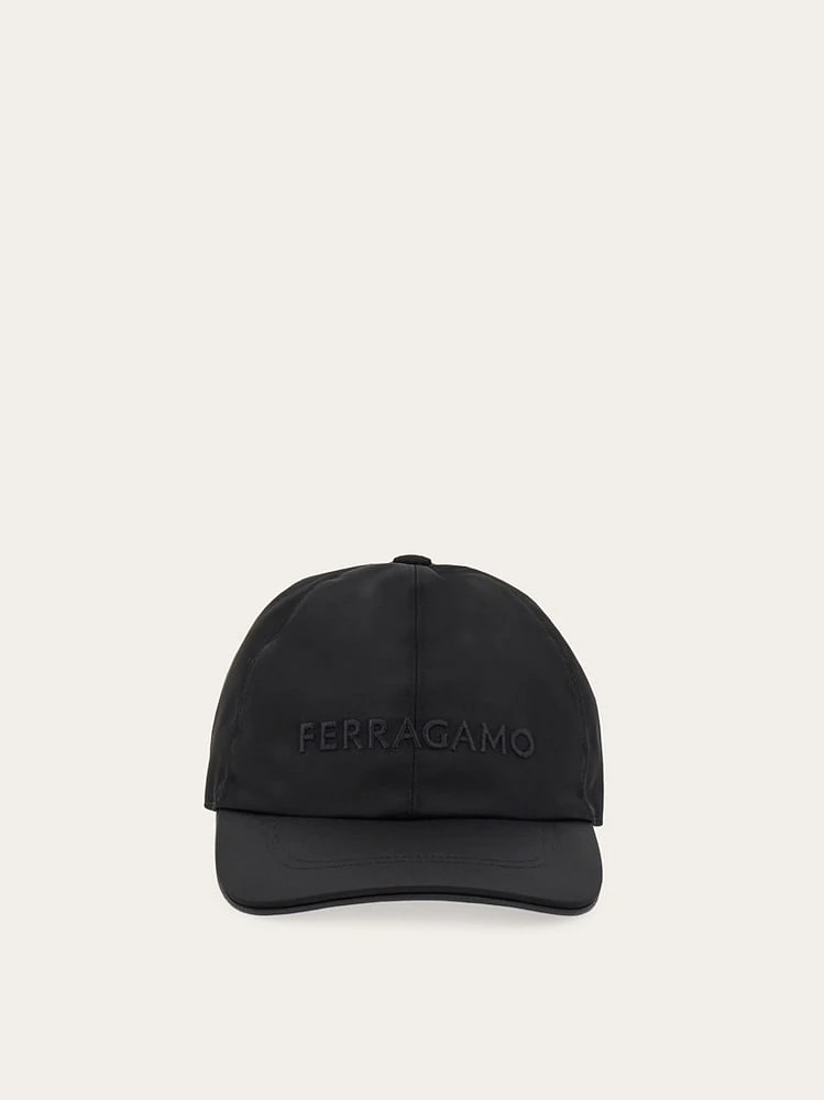 Baseball cap with embroidered logo