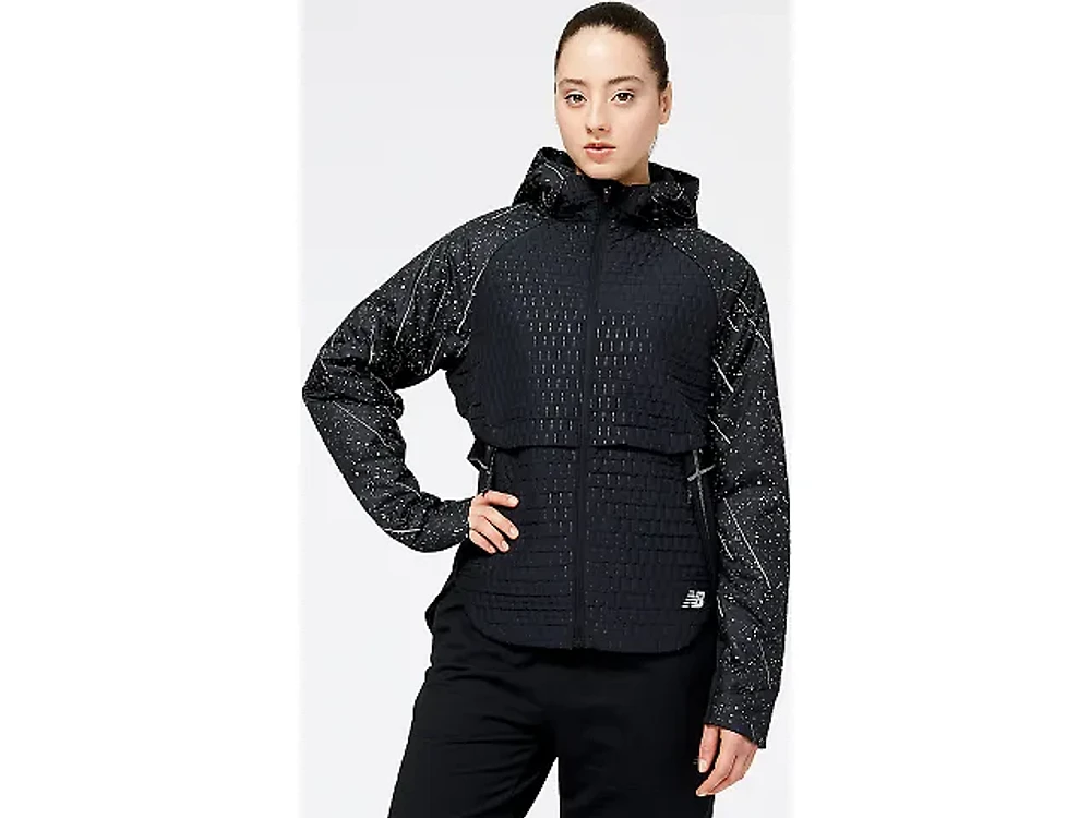 Women's | New Balance Reflective Print Impact Run Heat Jacket