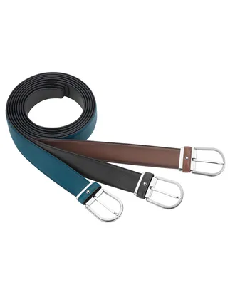 Horseshoe Buckle 35 mm Leather Belt