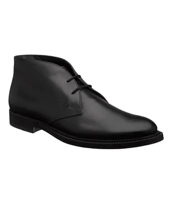 Polished Leather Ankle Boots