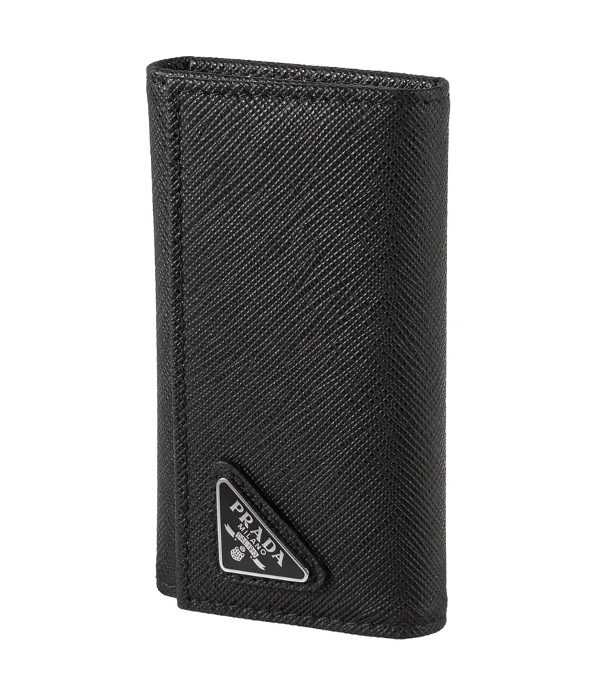 Folding Snap-Button Leather Keyholder