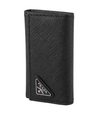 Folding Snap-Button Leather Keyholder