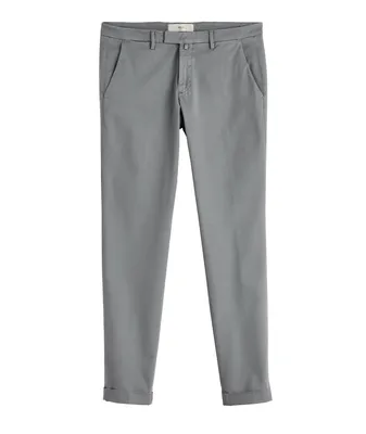 Slim Fit Cotton-Stretch Pants