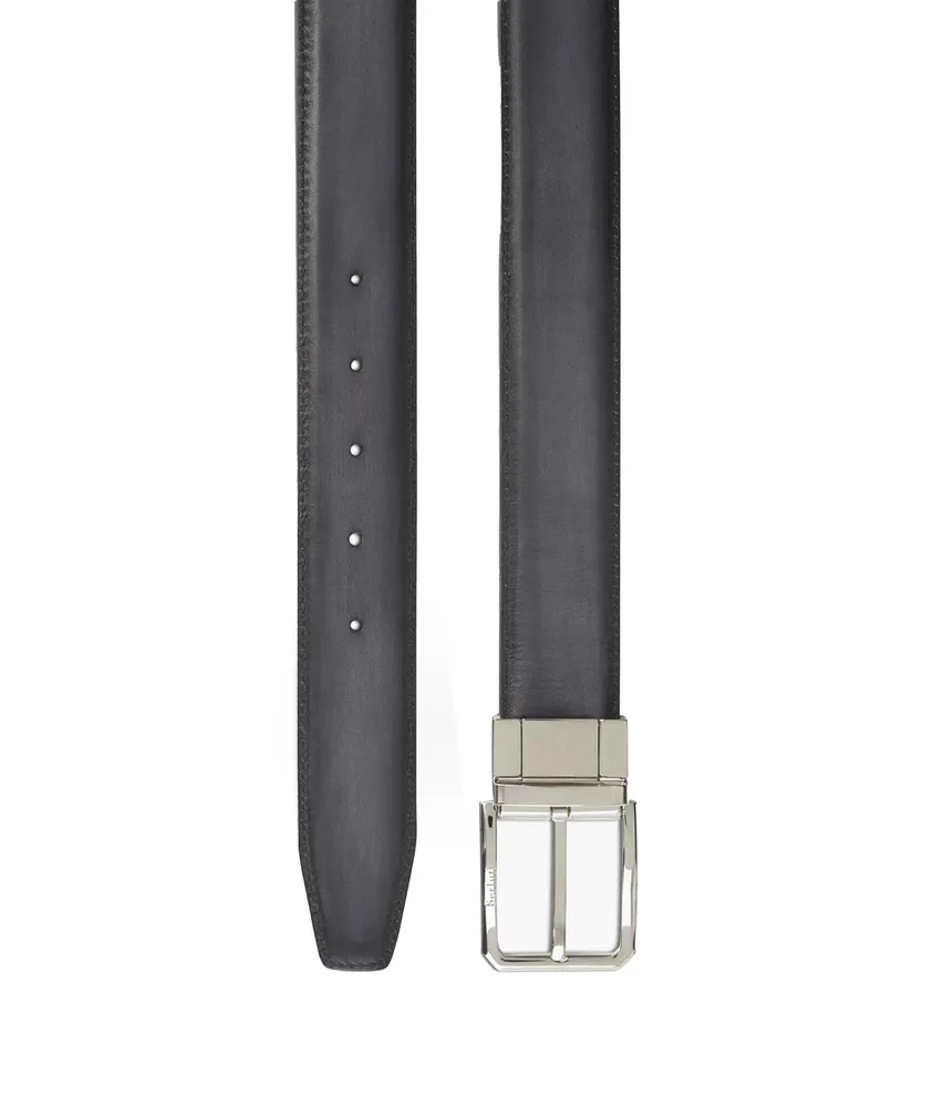 Adjustable & Reversible Scritto Leather Belt
