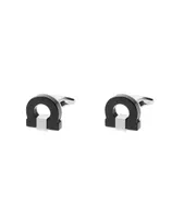 Onyx Palladium Gancini Cufflinks