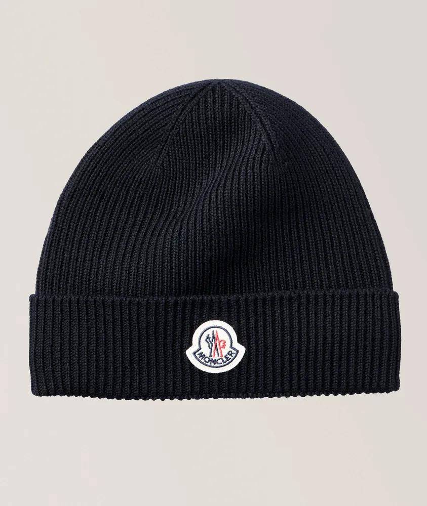 Berretto Tricot Patch Logo Virgin Wool Toque