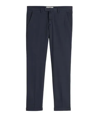Cotton-Lyocell Blend Stretch Chino Pants