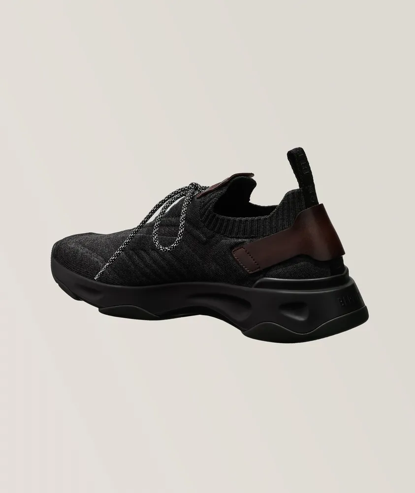 Shadown Knit & Leather Sneakers
