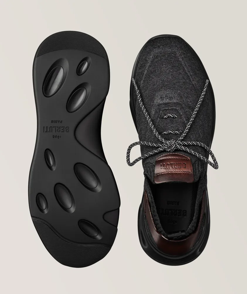 Shadown Knit & Leather Sneakers