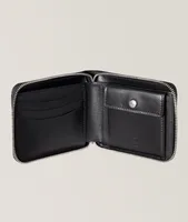 Scritto Leather Bifold Zip Wallet