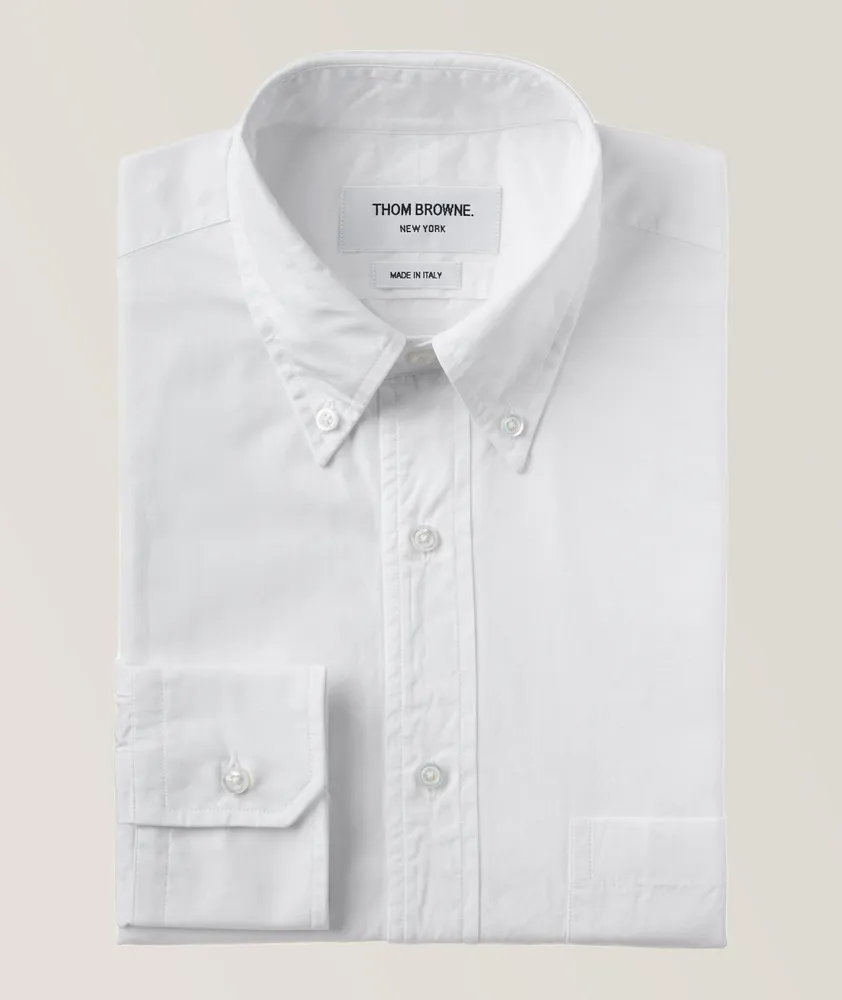 Grosgrain Armband Button-Down Collar Oxford Shirt