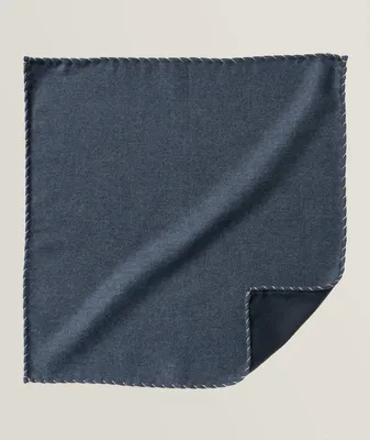 Whipstitch Cotton Pocket Square