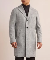 Glen Check Wool-Blend Overcoat