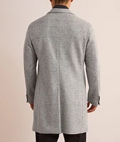 Glen Check Wool-Blend Overcoat