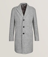Glen Check Wool-Blend Overcoat
