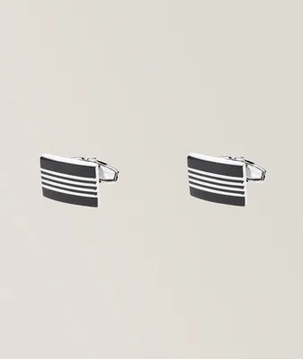 Enamel Rectangle Cufflinks