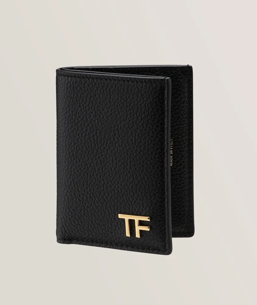 Grain Leather Bifold Cardholder