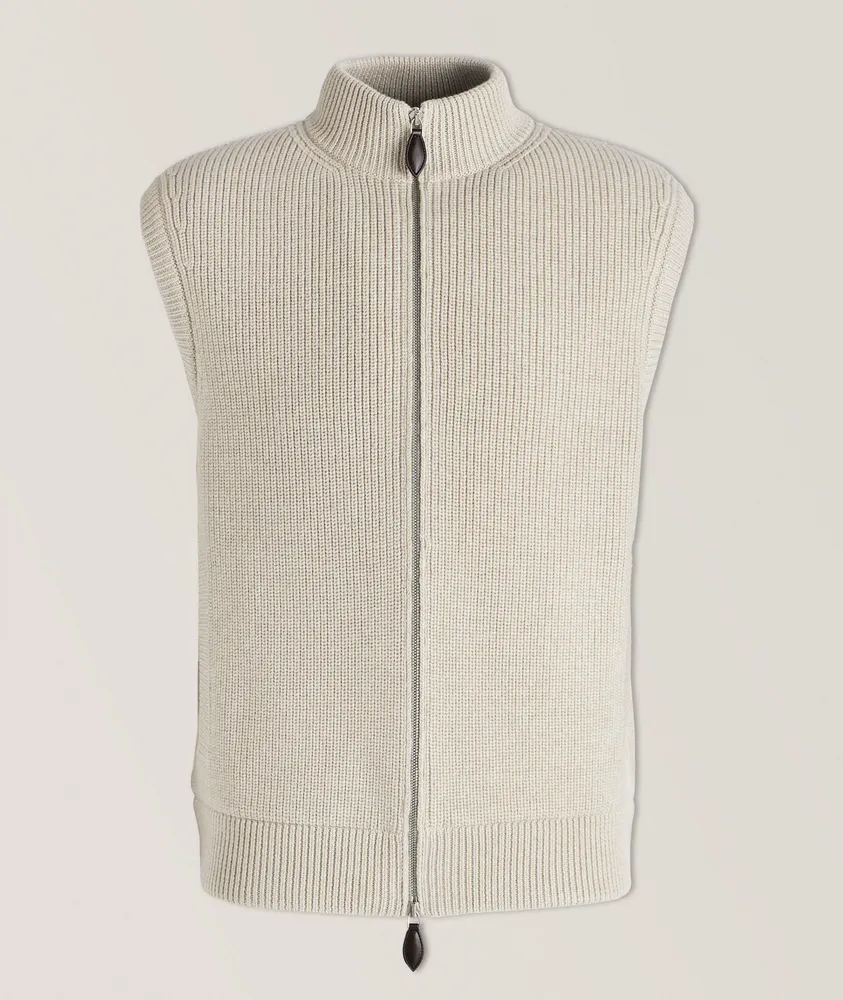 Cotes Perlees Virgin Wool Vest