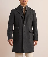 Insert Wool Houndstooth Coat