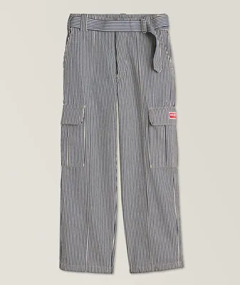 Striped Cargo Jeans