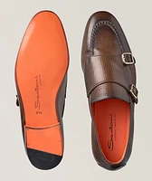 Carlos Cross Hatch Double Monkstraps